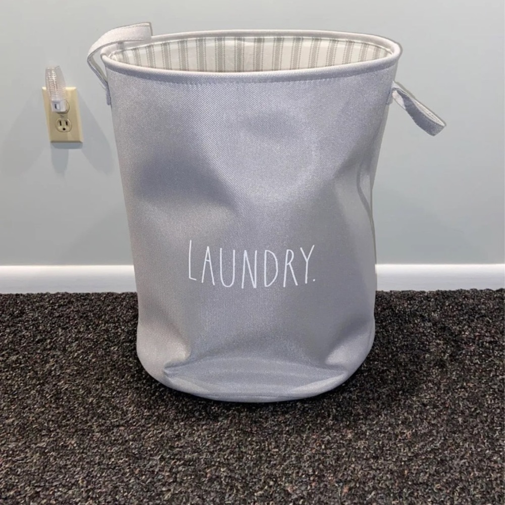 Rae Dunn Gray Laundry Hamper